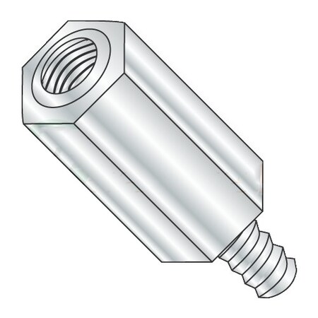 Newport Fasteners Hex Standoff, #4-40 Thrd Sz, Aluminum Plain, 3/16" Hex W, 1000 PK 473134